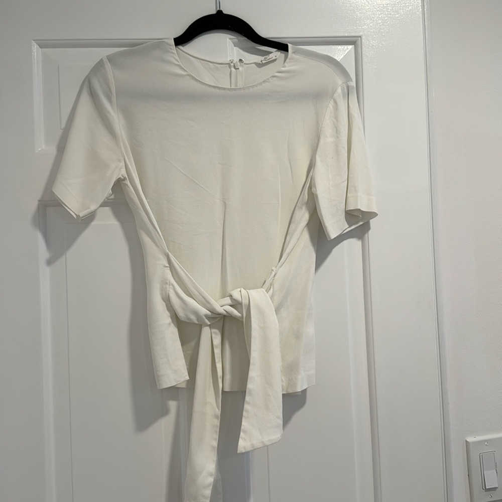 Club Monaco white tie top XS